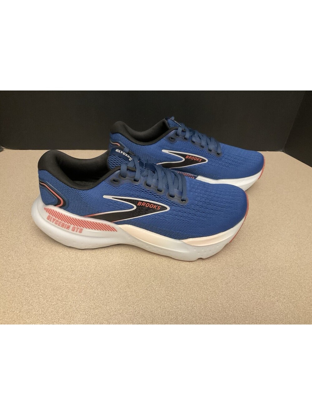 New! Women's Brooks Glycerin GTS 21 Blue/Ice Pink/Rose Athletic Shoes. Size 7.5